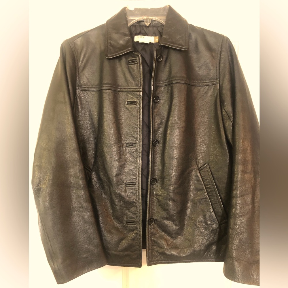 K Crew Leather Jacket Boys 11/12 or Women XS Thinsulated